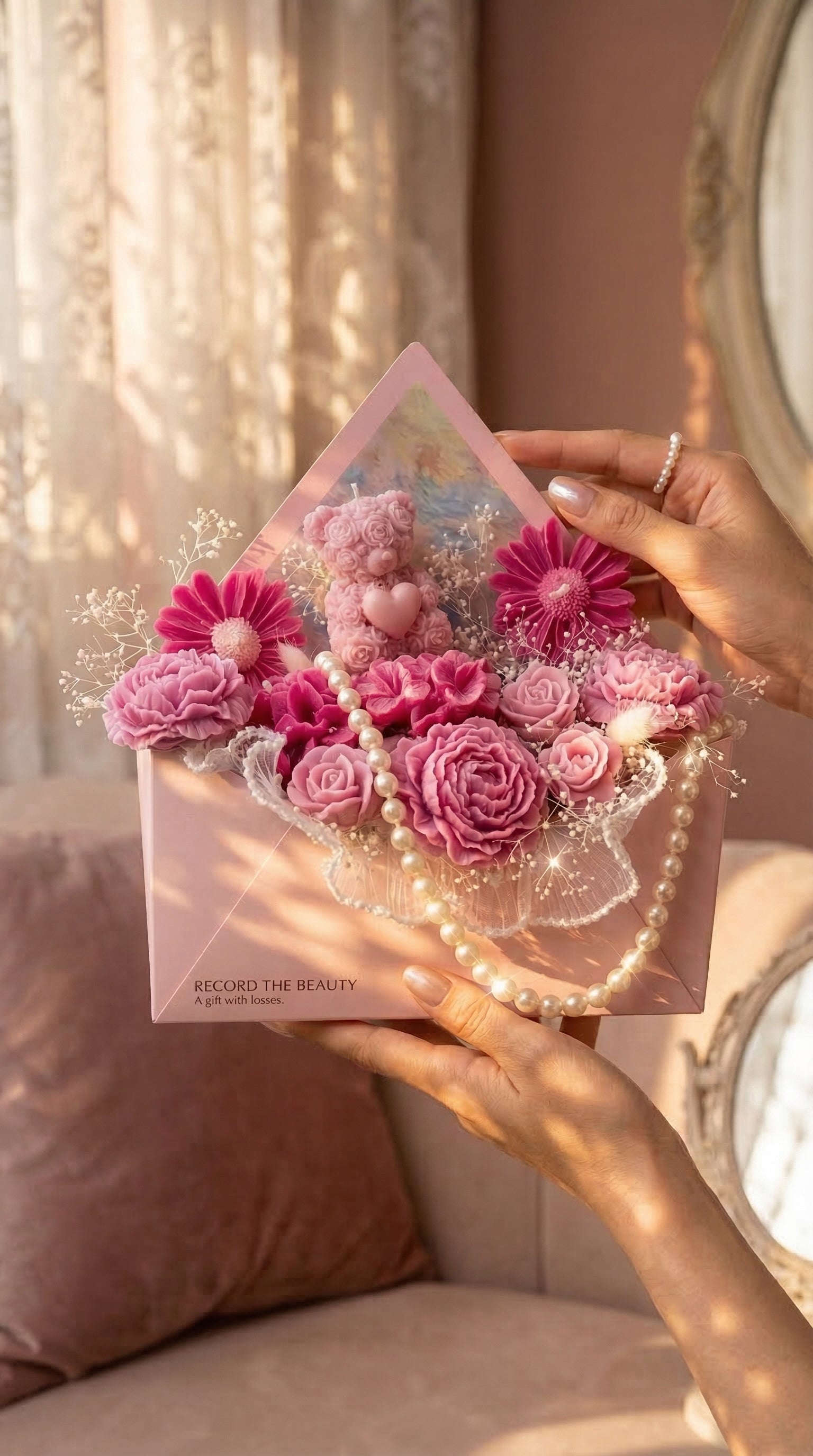 Bloom Love Letter – Floral Candle Gift