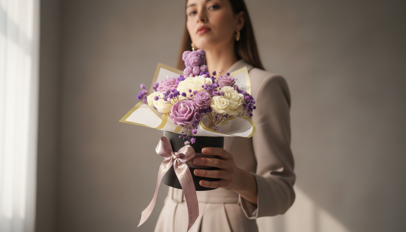 Empower Bloom – Candle Bouquet for International Women’s Day