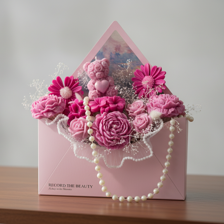 Bloom Love Letter – Floral Candle Gift